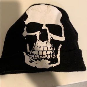 Black Skull Beanie
